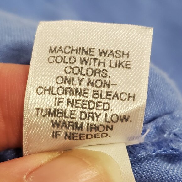 J Jill Love Linen Womens Button Up Top Size L Petite Beach Costal Sustainable - Picture 7 of 11